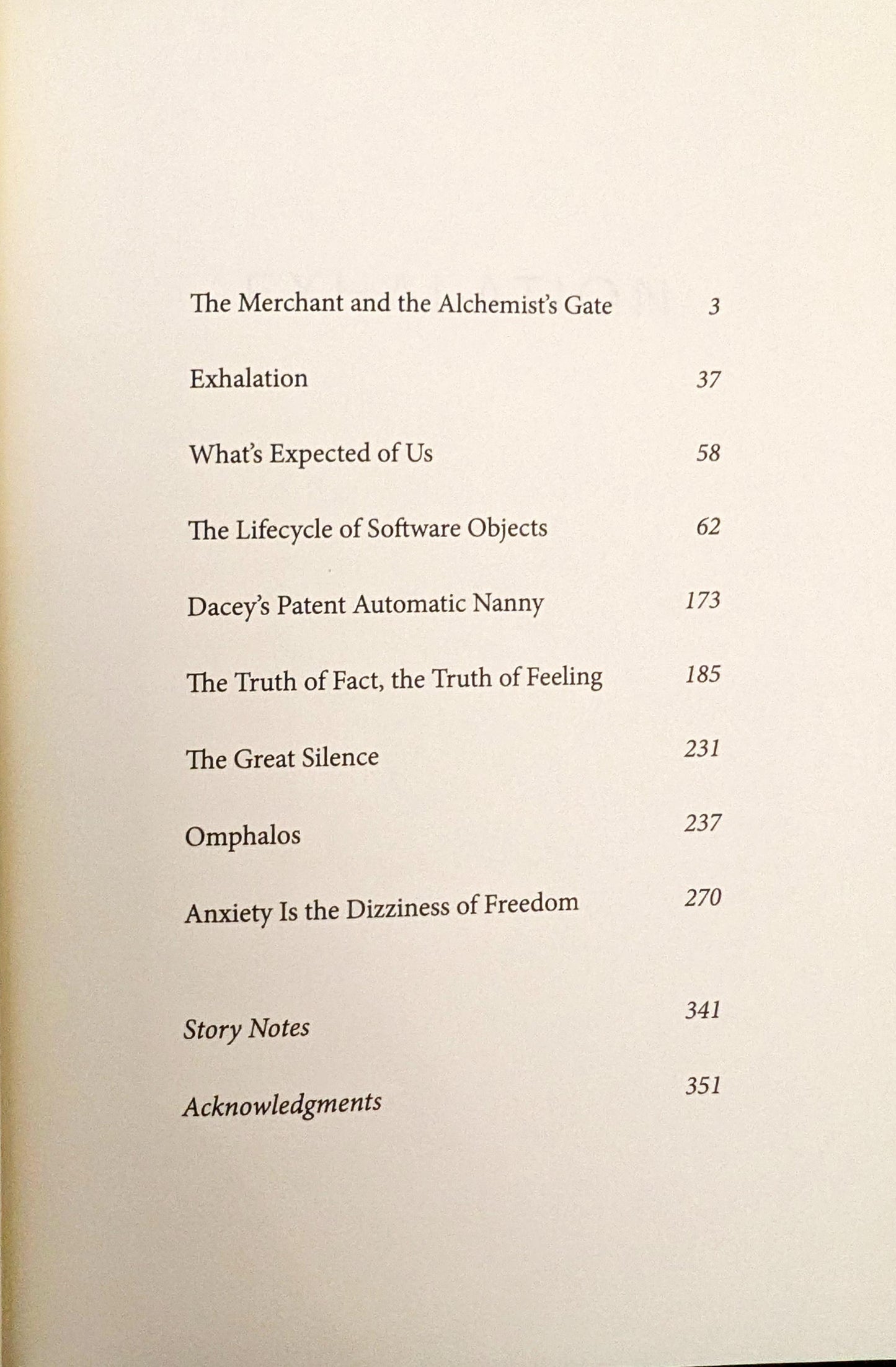 Exhalation: Stories by Ted Chiang