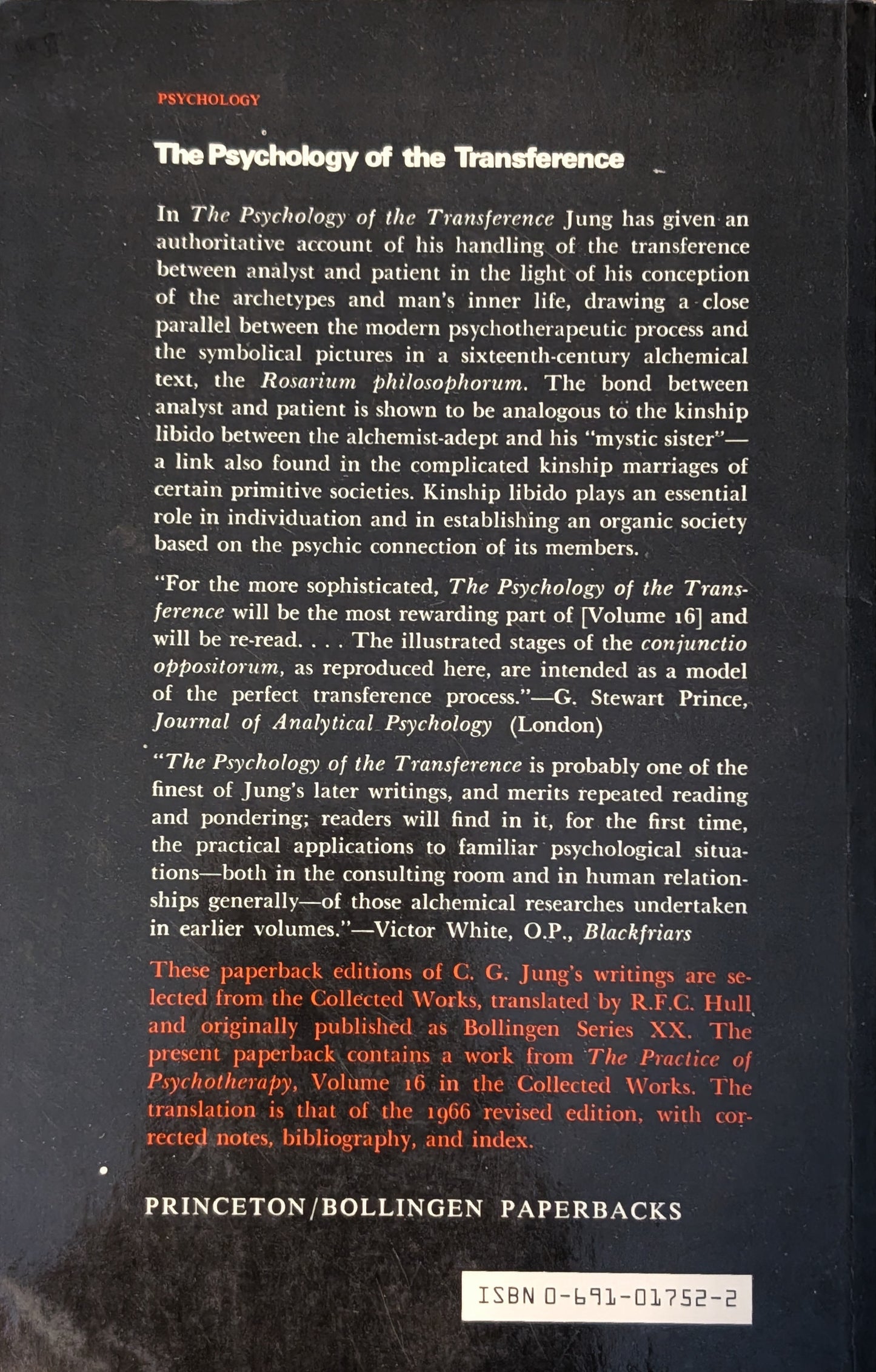 The Psychology of the Transference by C.G Jung