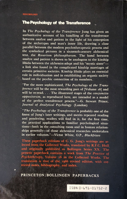 The Psychology of the Transference by C.G Jung