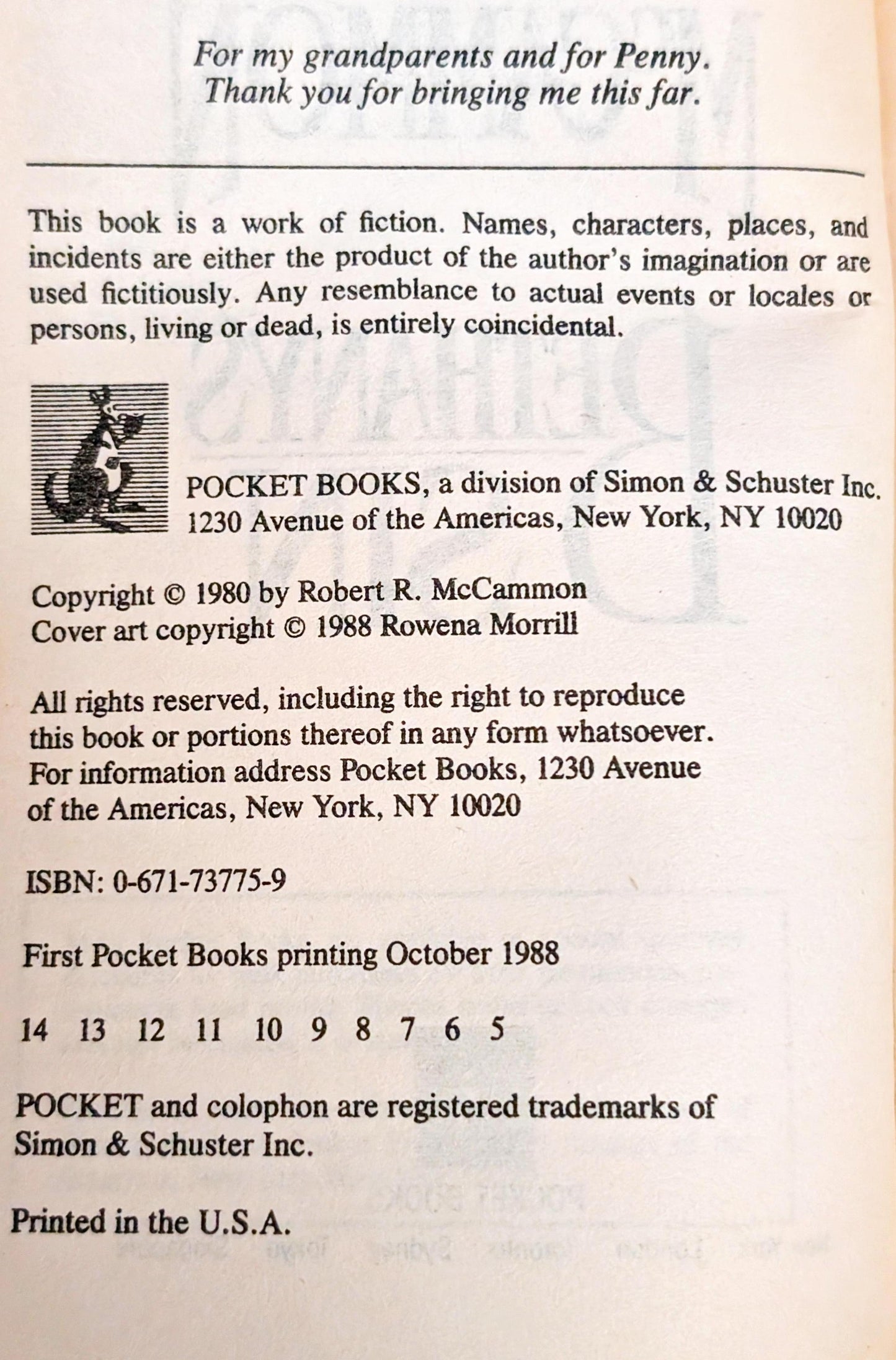 Bethany's Sin by Robert McCammon