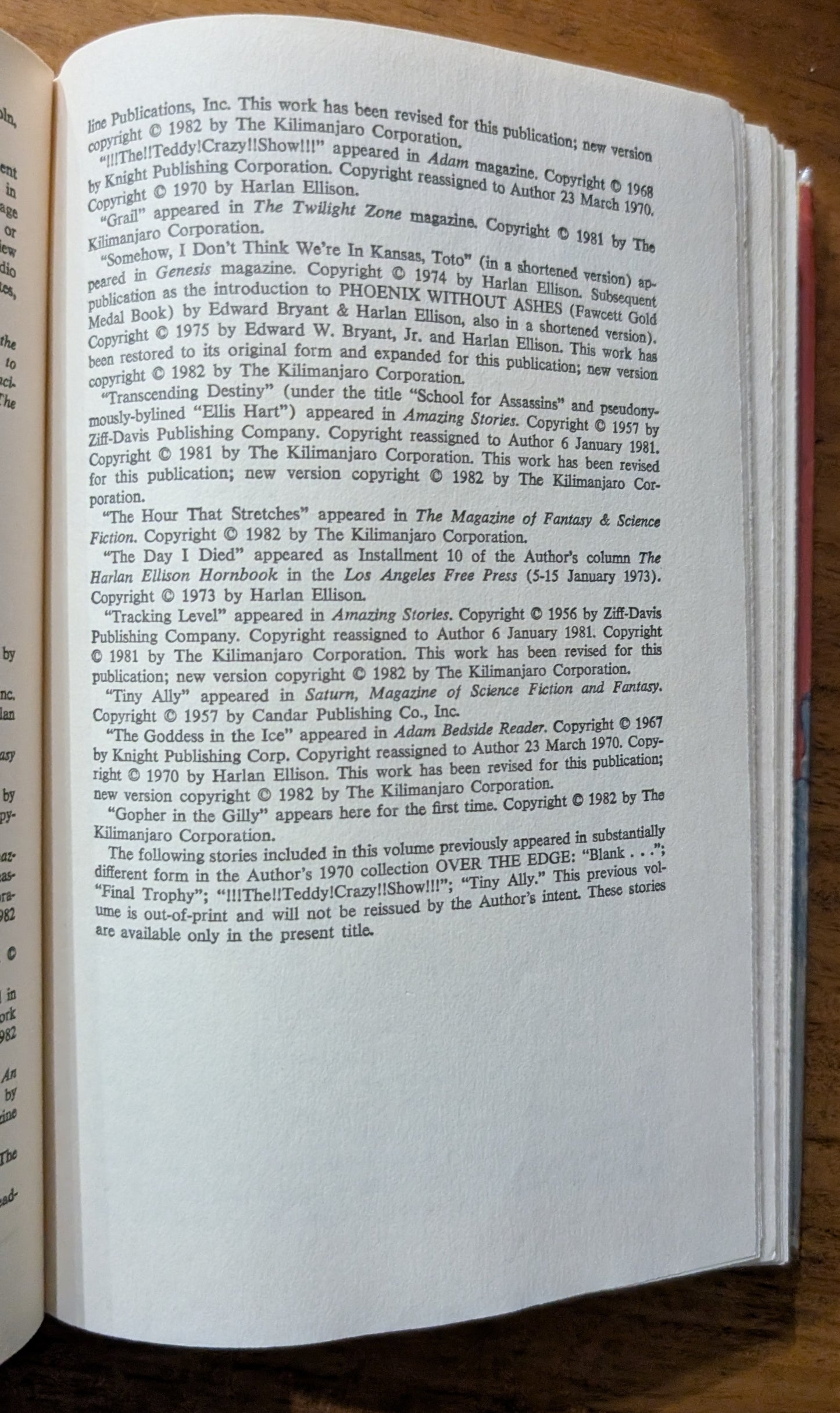 Stalking the Nightmare by Harlan Ellison