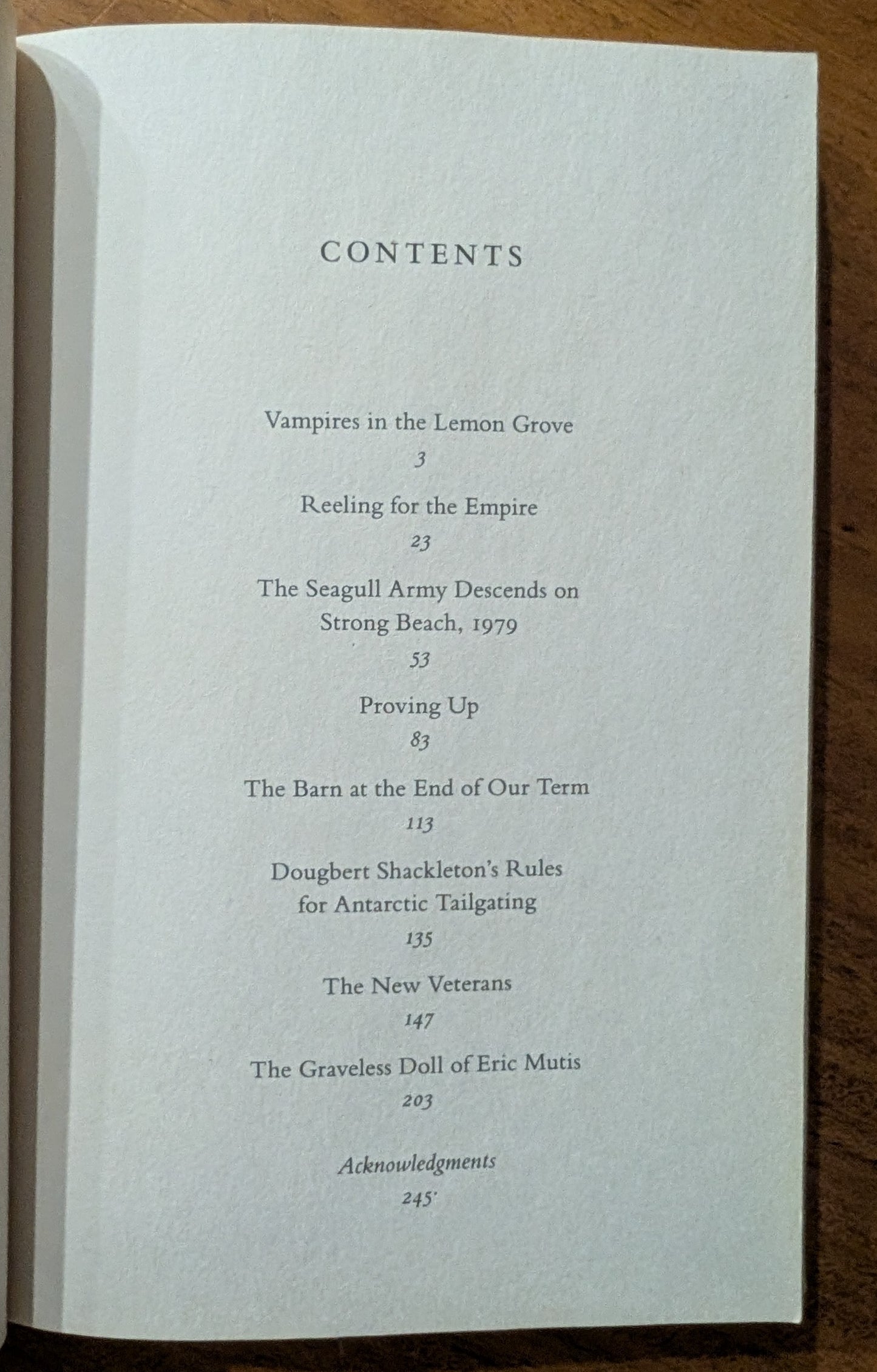 Vampires in the Lemon Grove by Karen Russell