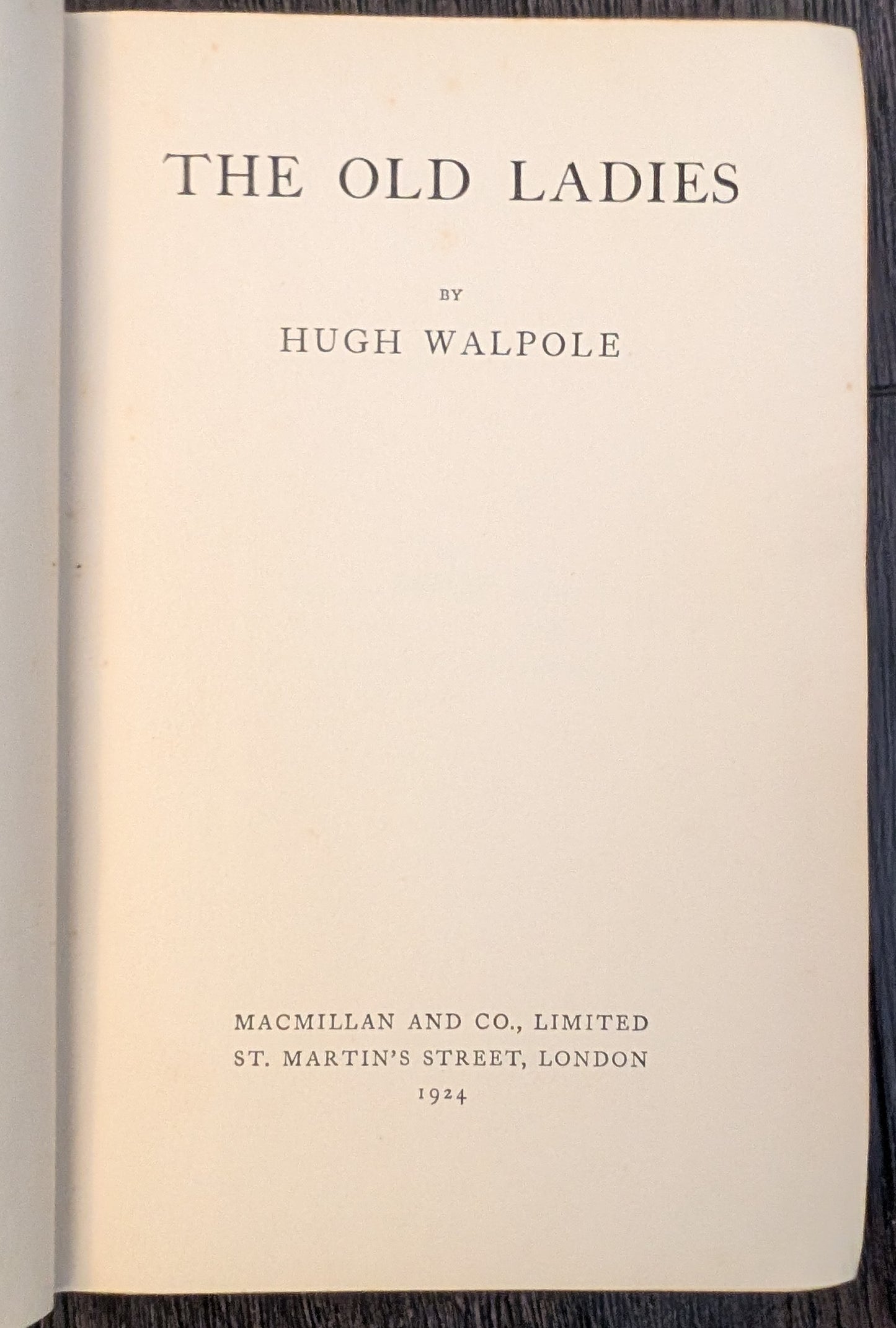 The Old Ladies by Hugh Walpole