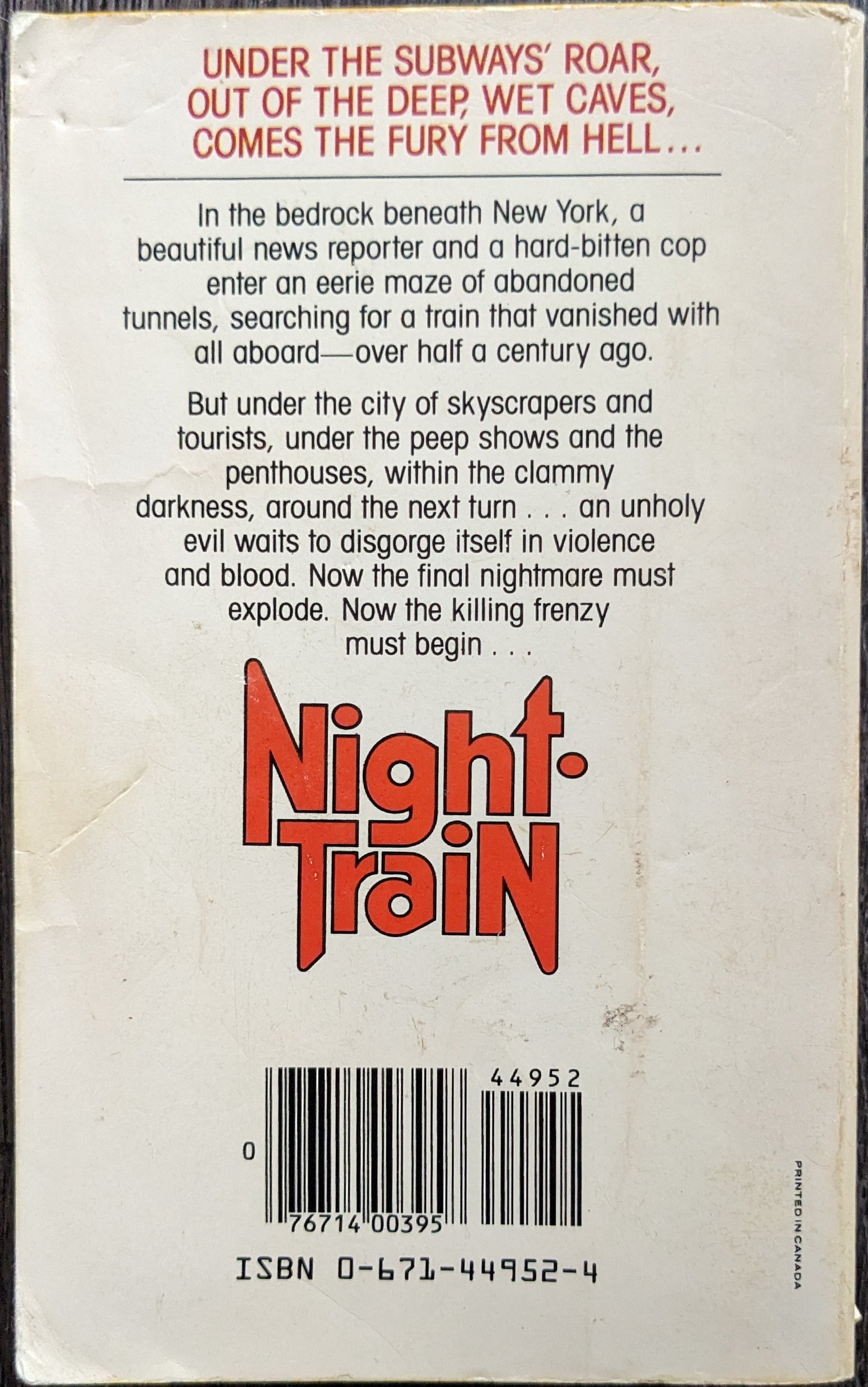 Night Train by Thomas F. Montleone