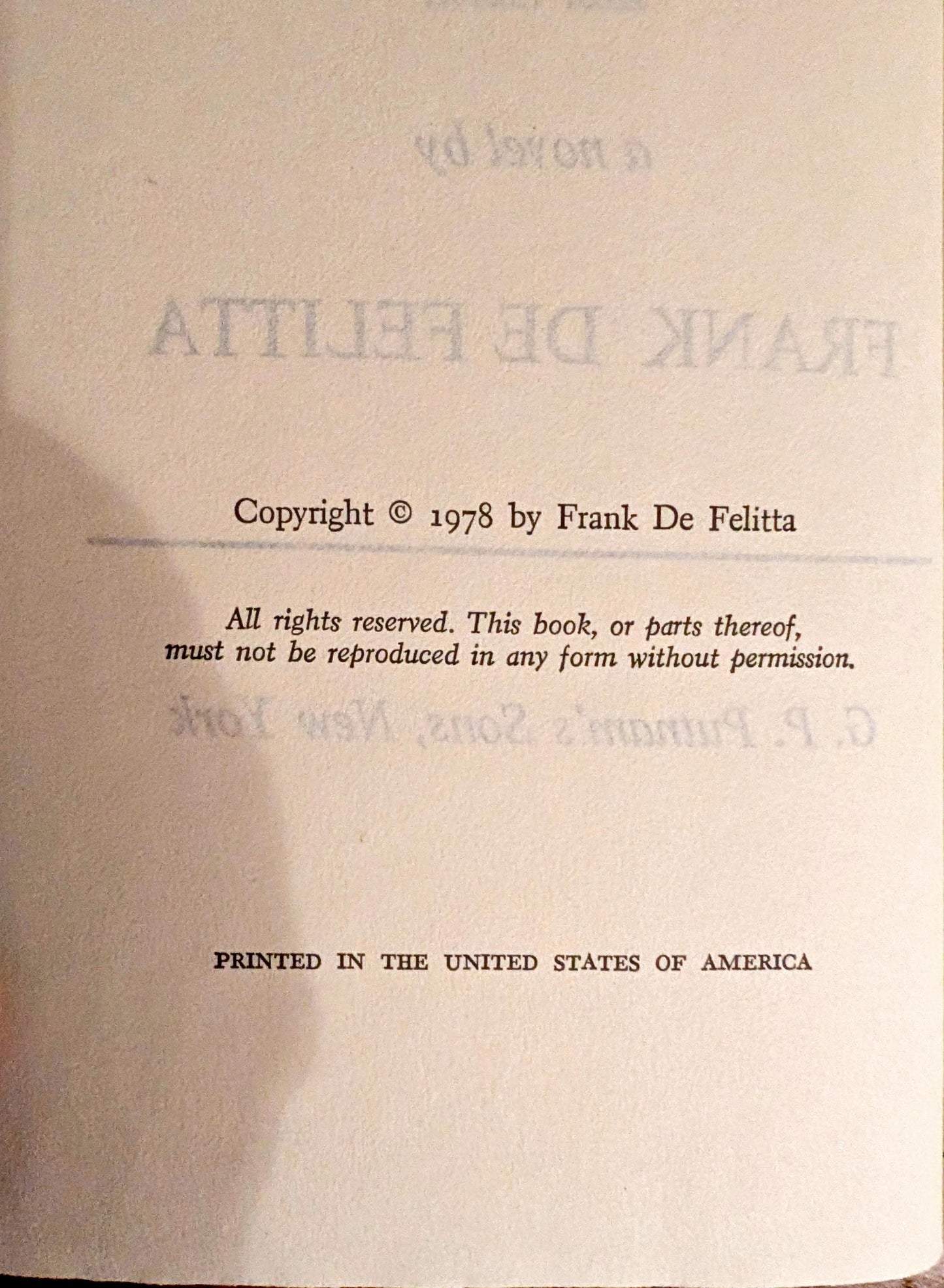 The Entity by Frank DeFelitta