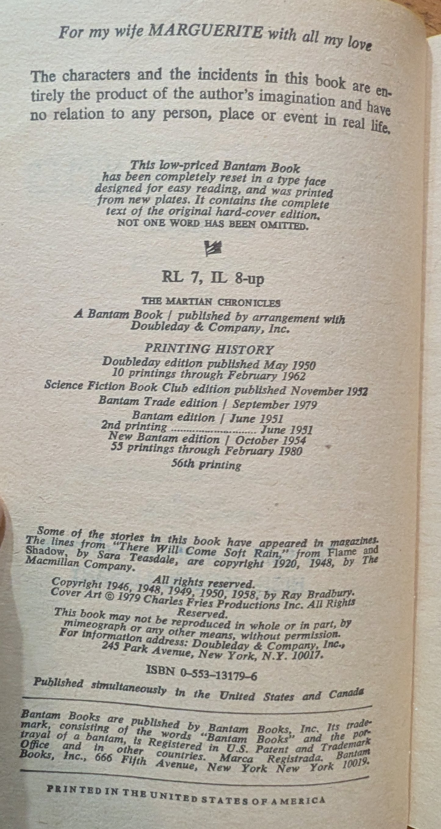 The Martian Chronicles by Ray Bradbury