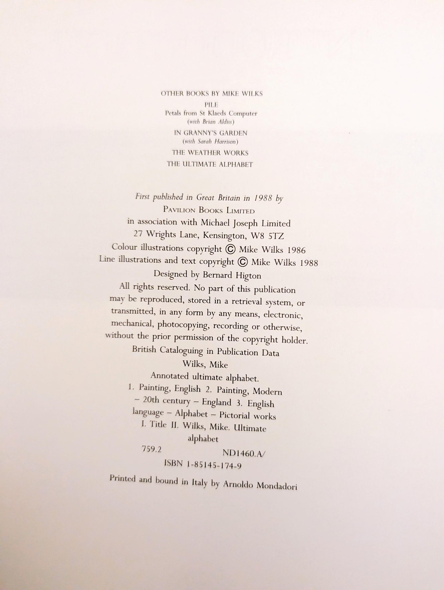 The Annotated Ultimate Alphabet by Mike Wilks