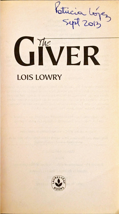 The Giver by Lois Lowry