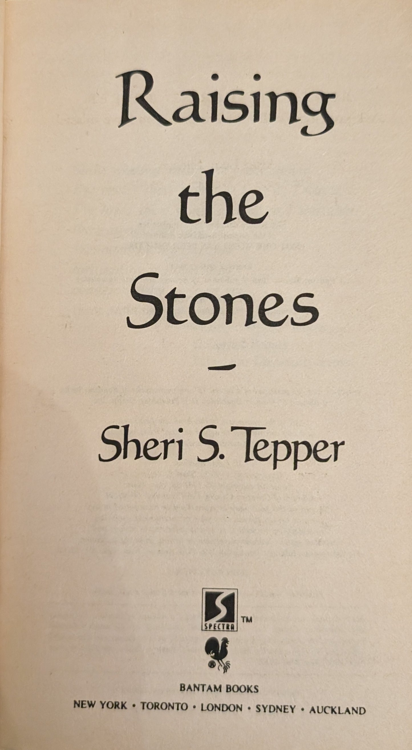 Raising the Stones by Sheri S. Tepper