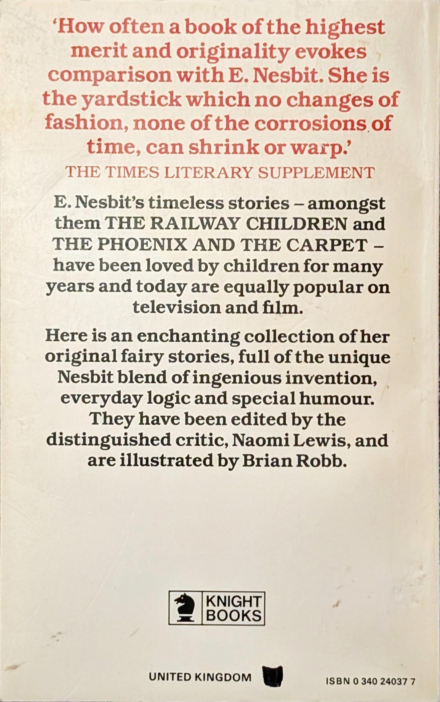 E.Nesbit Fairy Stories edited by Naomi Lewis