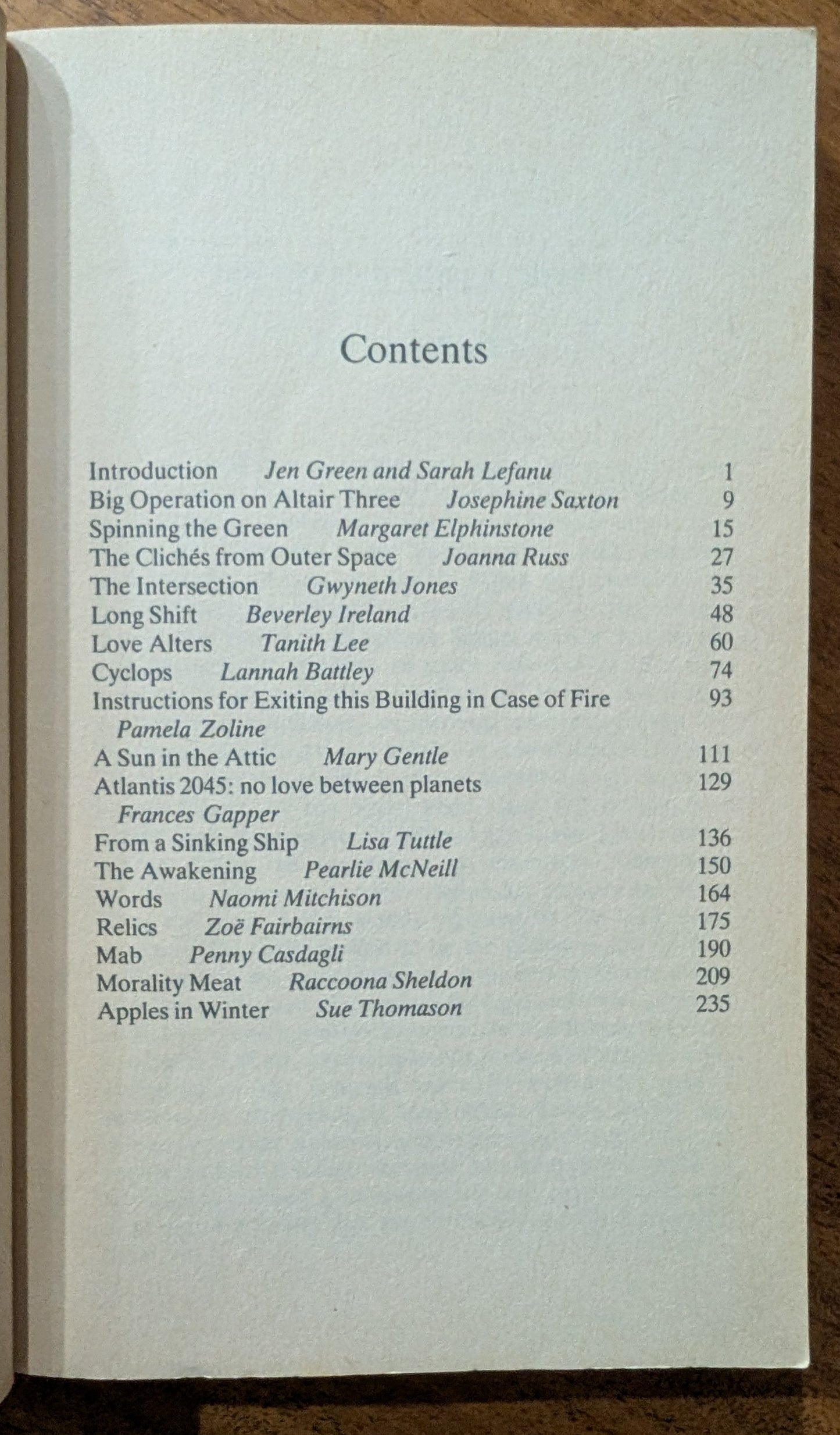 Despatches from the Frontiers of the Female Mind edited by Jen Green and Sarah LeFanu