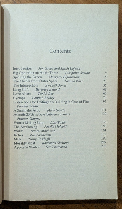 Despatches from the Frontiers of the Female Mind edited by Jen Green and Sarah LeFanu