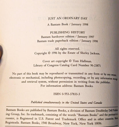 Just an Ordinary Day by Shirley Jackson