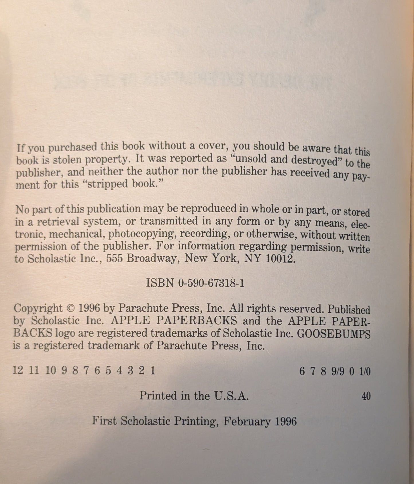 The Deadly Experiments of Dr. Eeek (Reader Beware #4) by R.L Stine