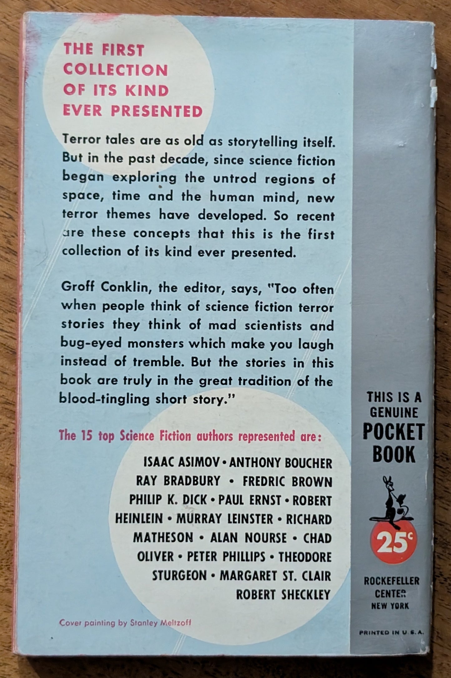 Science Fiction Terror Tales edited by Groff Conklin