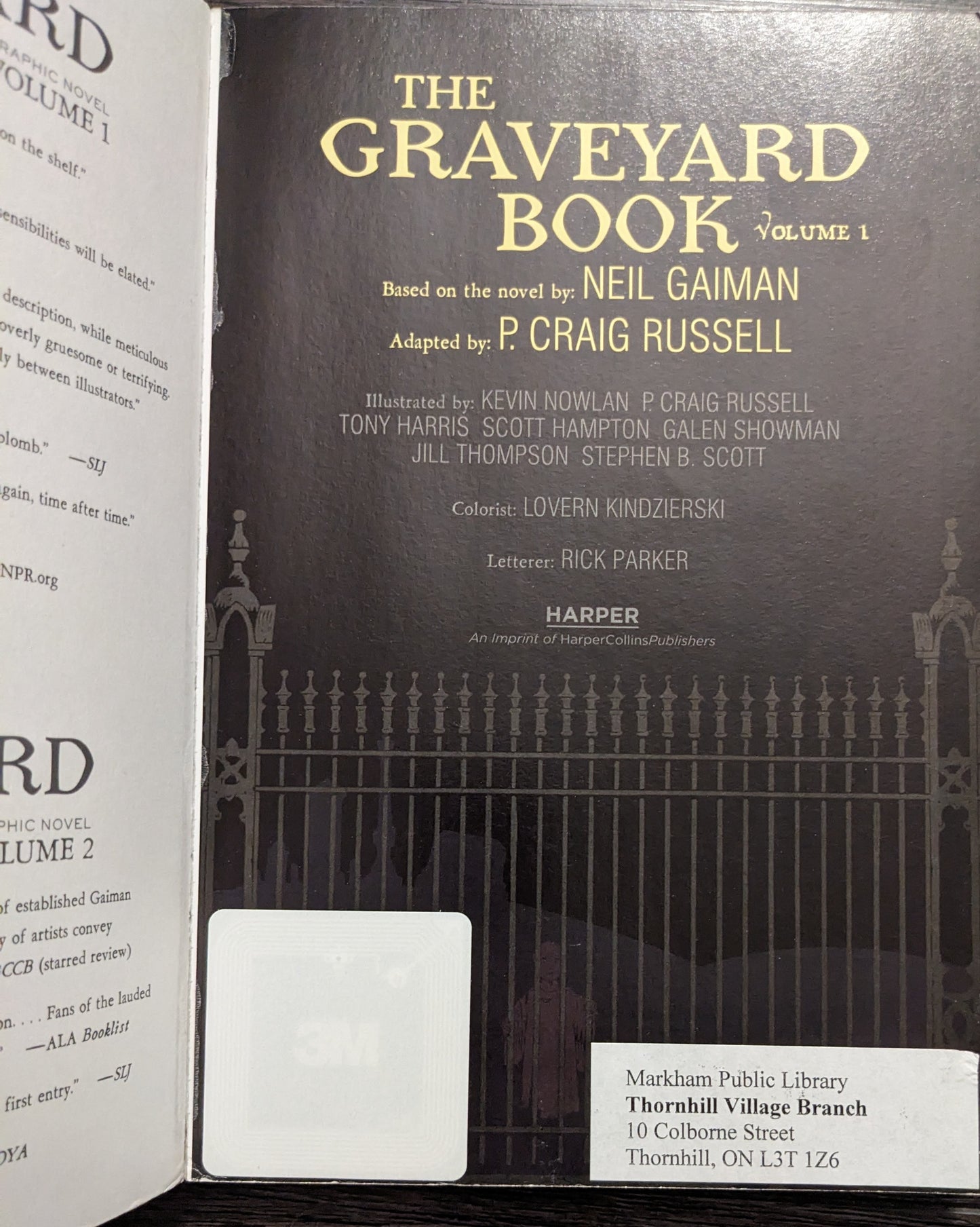 The Graveyard Book Vol.1 written by Neil Gaiman adapted by P. Craig Russell