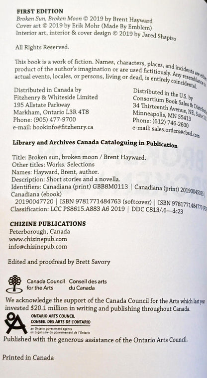 Broken Sun, Broken Moon by Brent Hayward