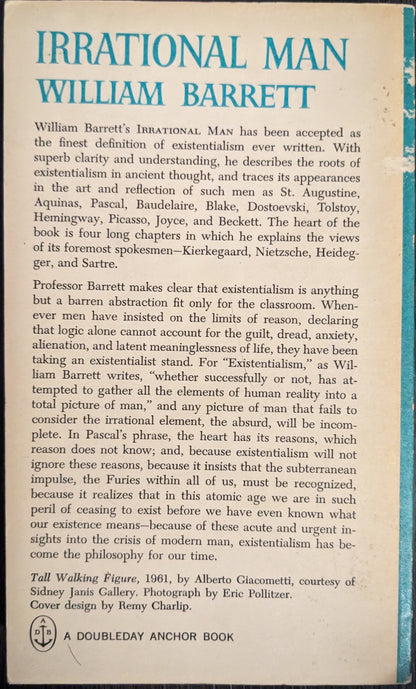 Irrational Man: A Study in Existential Philosophy by William Barrett