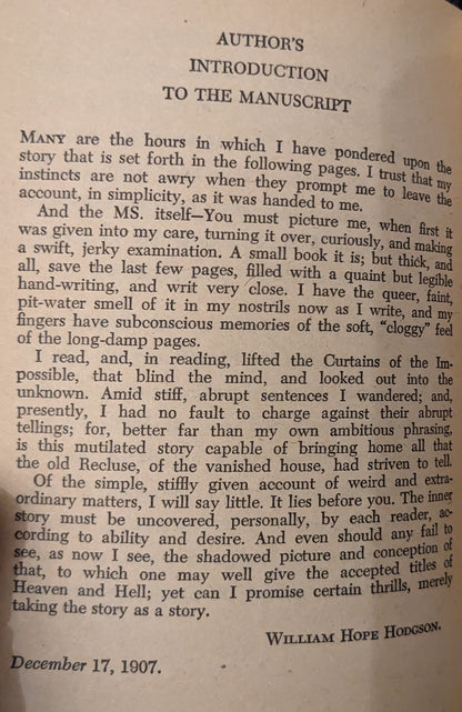 The House on the Borderland by William Hope Hodgson