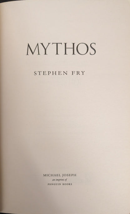 Mythos: The Greek Myths Retold by Stephen Fry