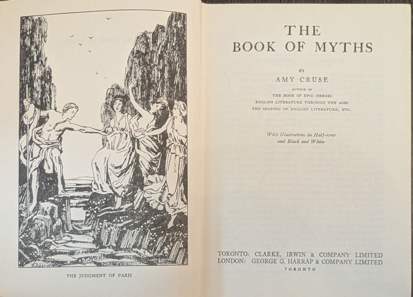 The Book of Myths by Amy Cruse