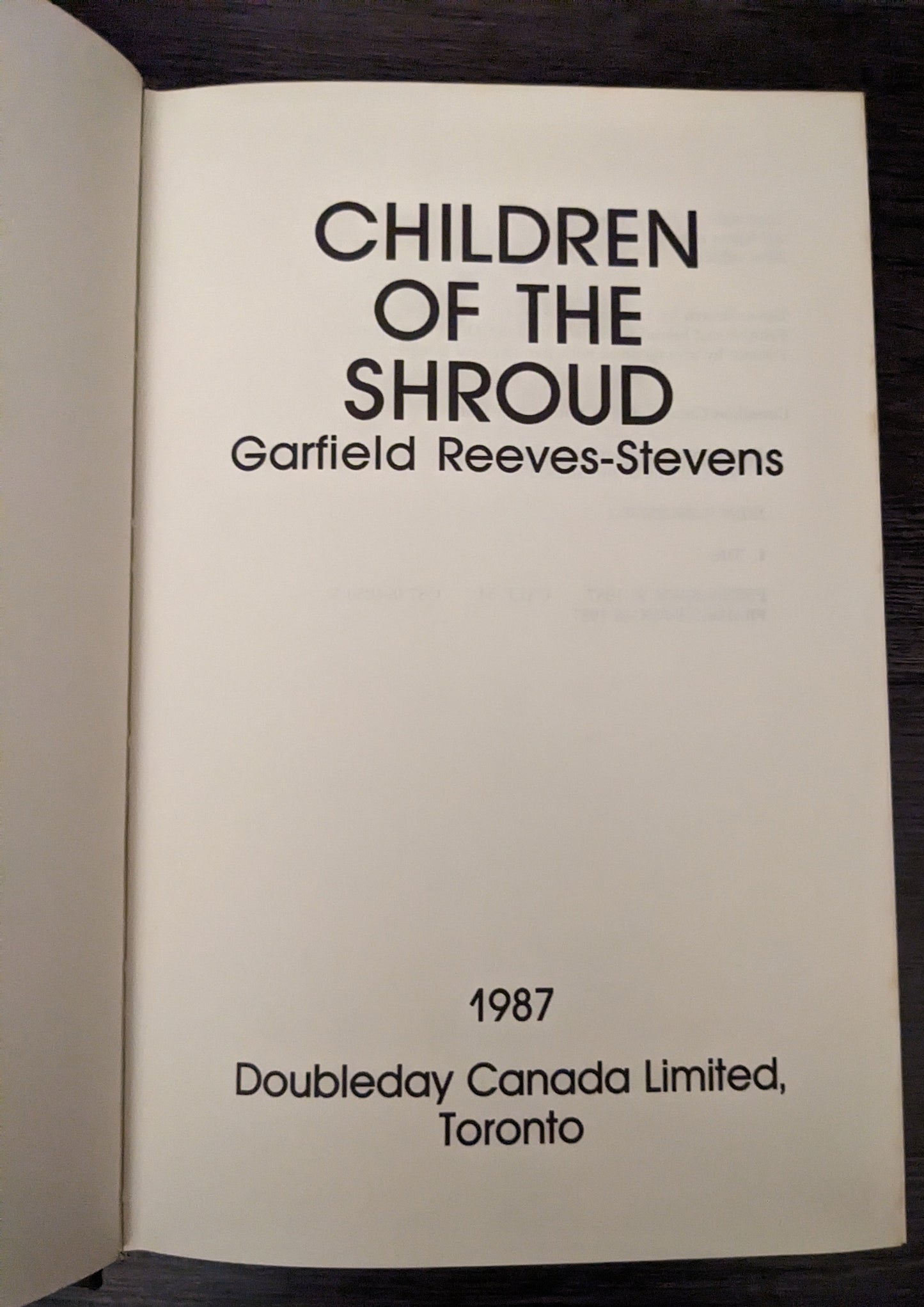 Children of the Shroud by Garfield Reeves-Stevens