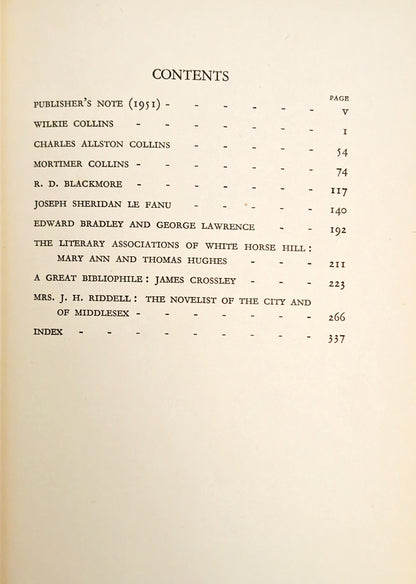 Wilkie Collins, Le Fanu and Others: Biographies and Bibliographies by S.M Ellis