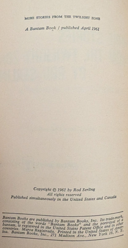 More Stories from the Twilight Zone by Rod Serling