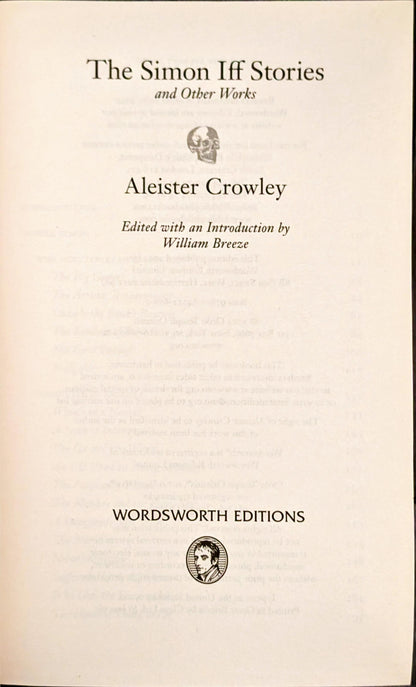 The Simon Iff Stories & Other Works by Aleister Crowley