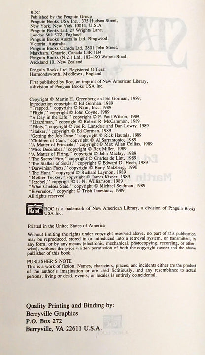 Stalkers edited by Ed Gorman & Martin H. Greenberg