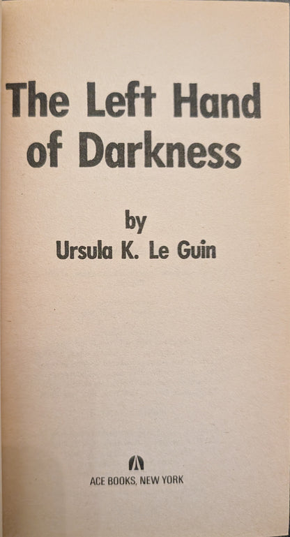 The Left Hand of Darkness by Ursula K. Le Guin