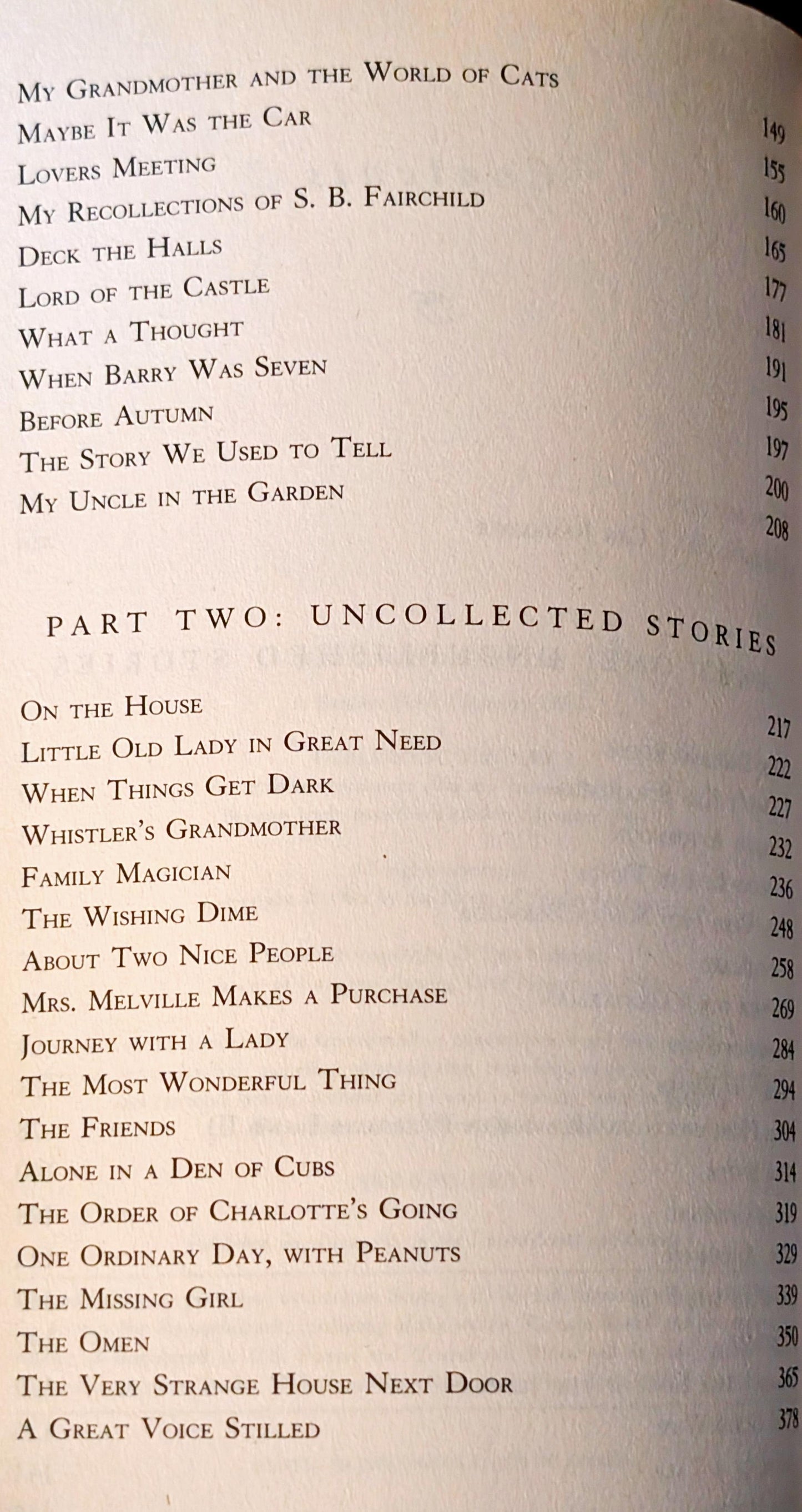 Just an Ordinary Day by Shirley Jackson