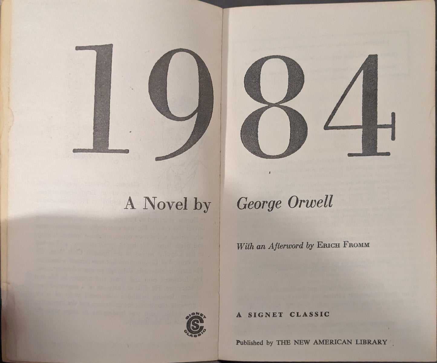 1984: A Novel by George Orwell