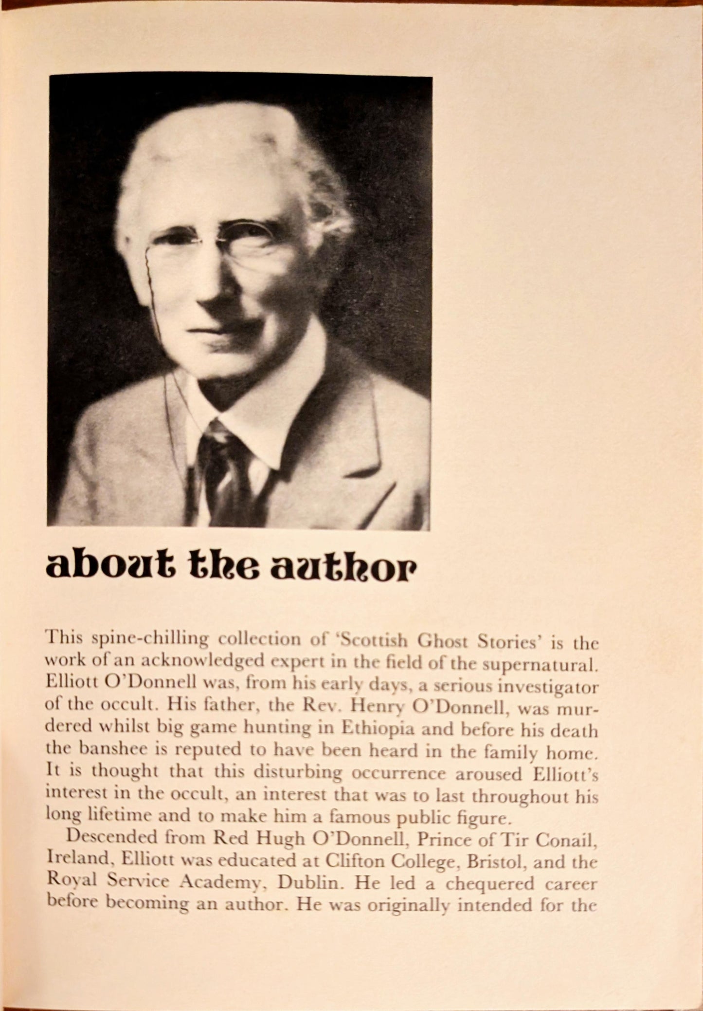 Scottish Ghost Stories by Elliot O'Donnell