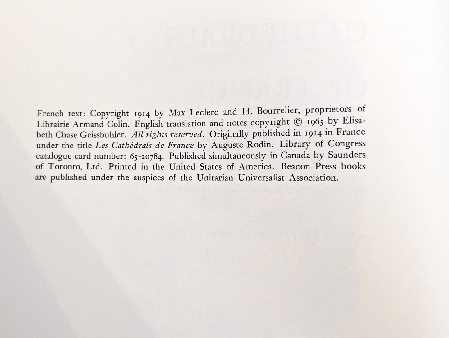 Cathedrals of France by Auguste Rodin