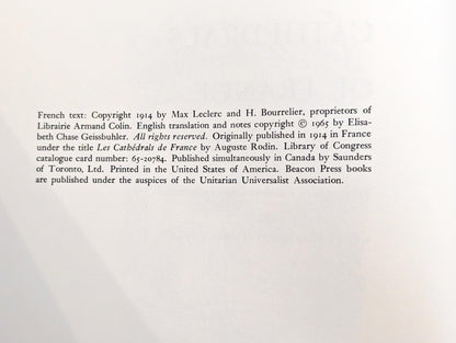 Cathedrals of France by Auguste Rodin