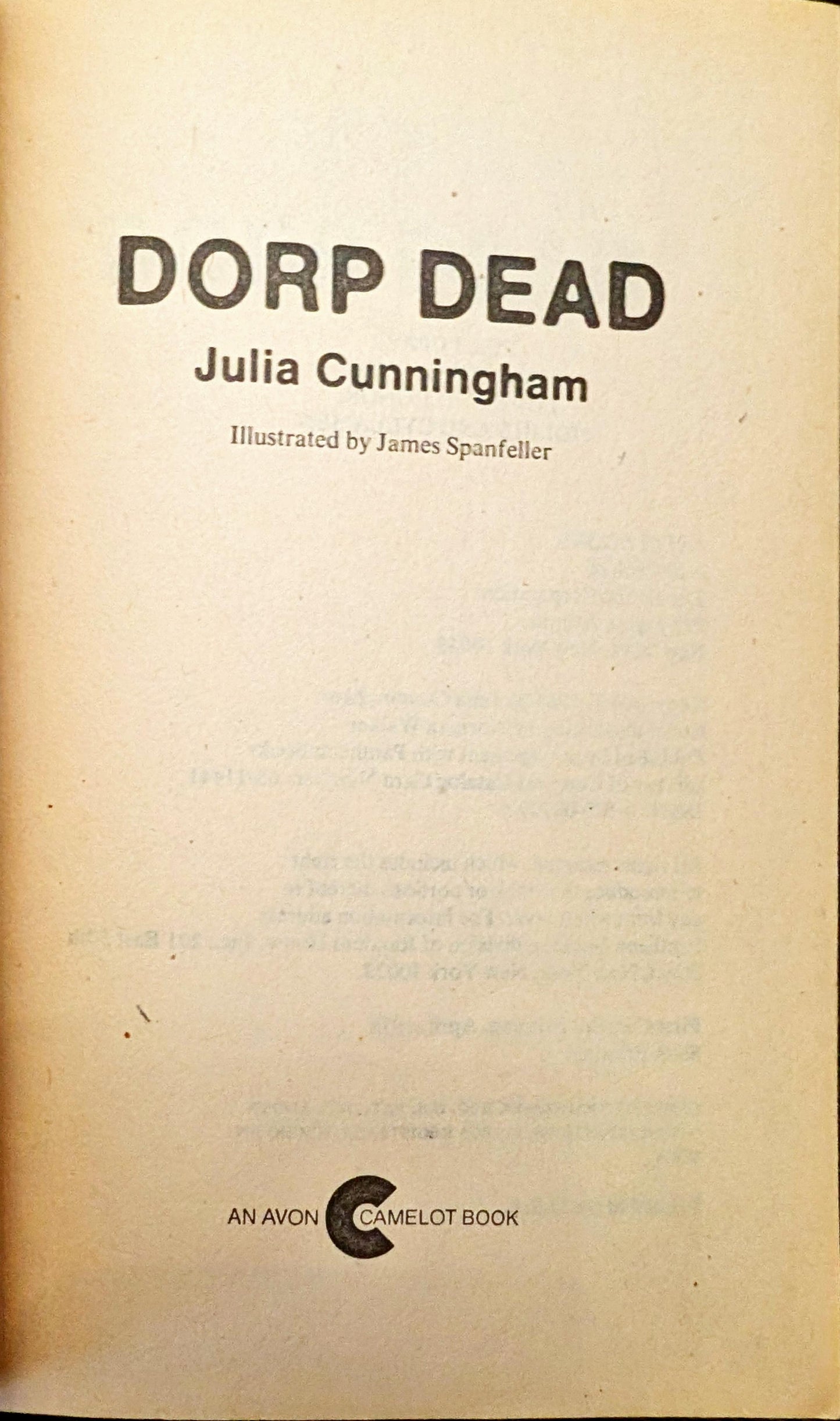 Dorp Dead by Julia Cunningham