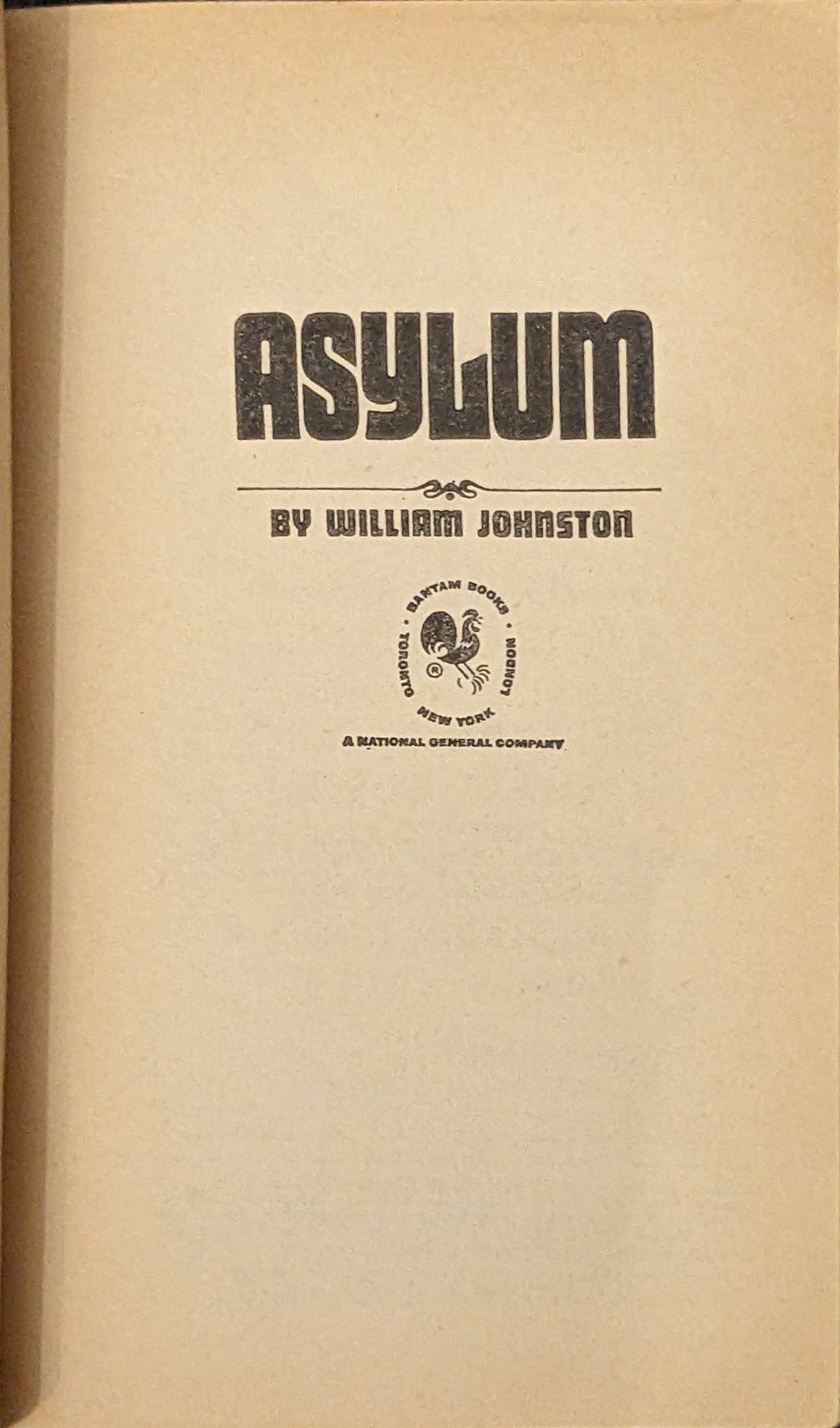 Asylum by William Johnston