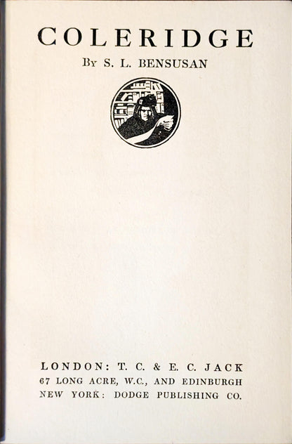 Coleridge by S.L Bensusan