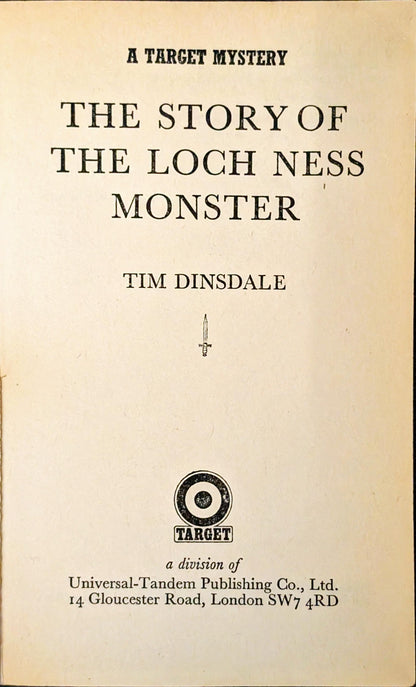 The Story of the Loch Ness Monster by Tim Dinsdale