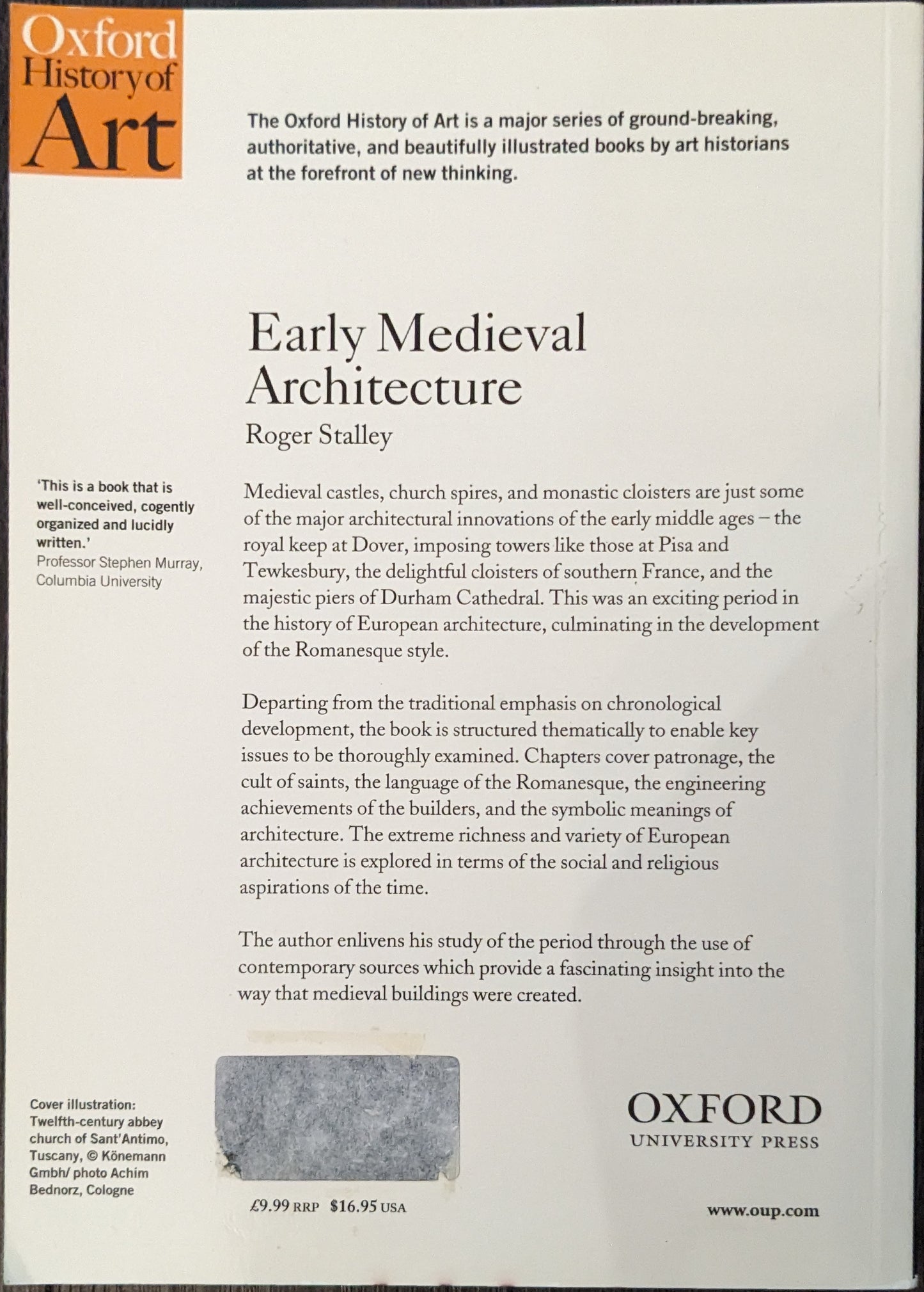 Early Medieval Architecture edited by Roger Stalley