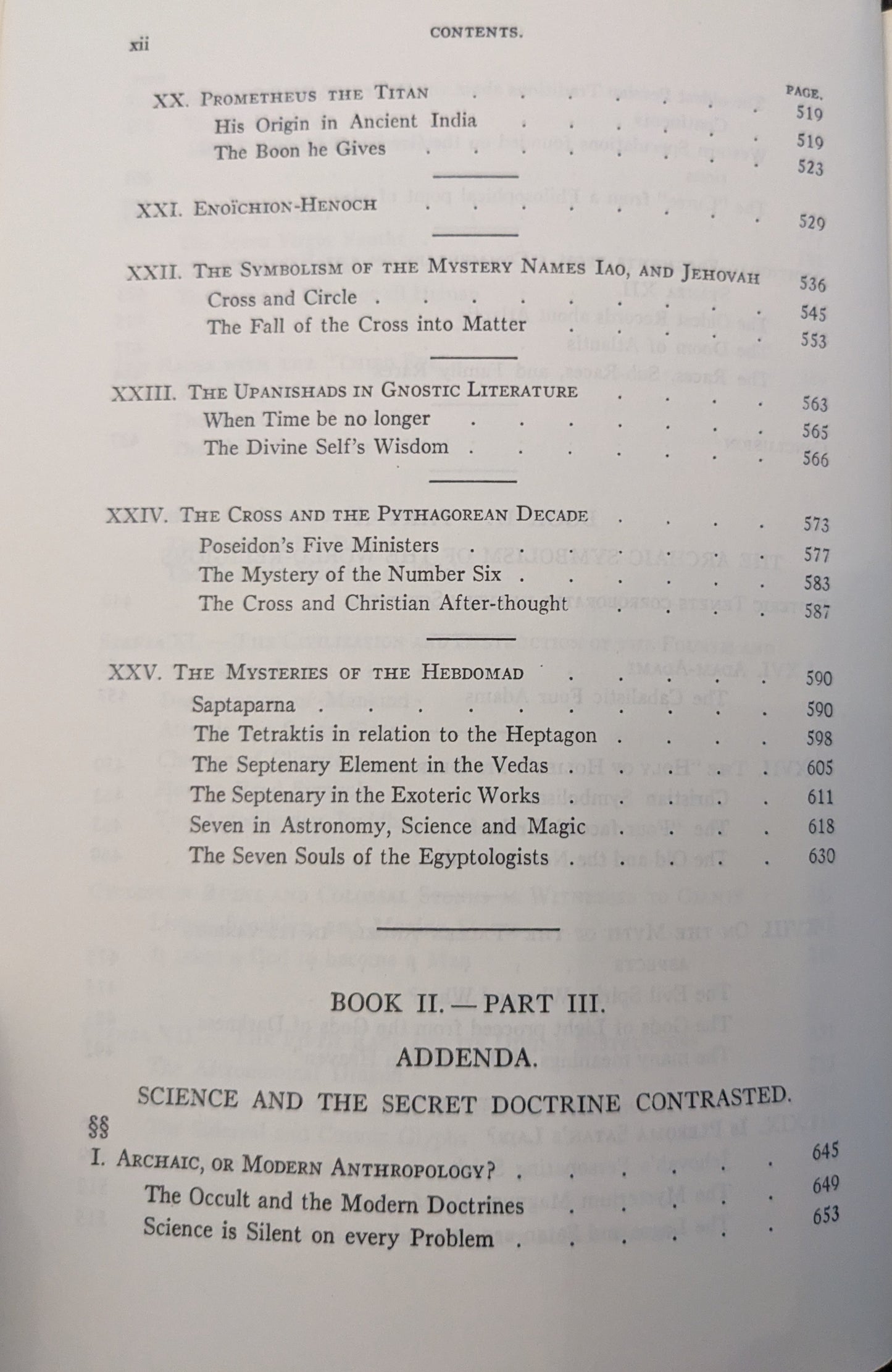 The Secret Doctrine: The Synthesis of Science, Religion and Philosophy by H.P Blavatsky Two Volume Set