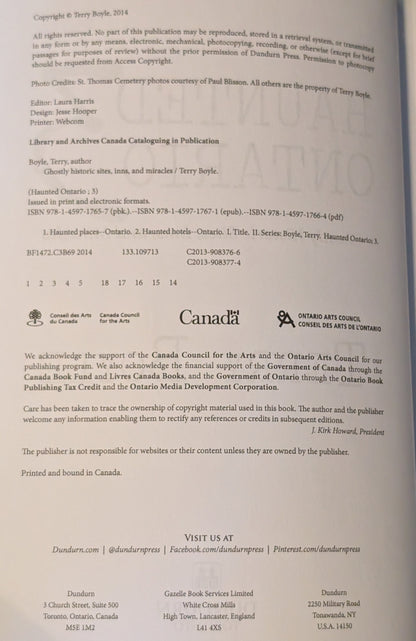 Haunted Ontario 3: Ghostly Historic Sites, Inns, and Miracles by Terry Boyle