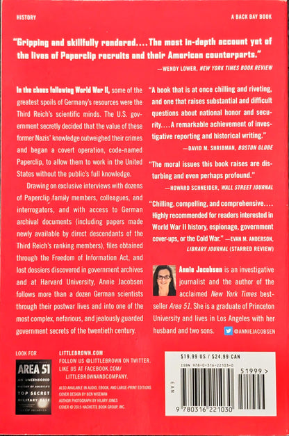 Operation Paperclip: The Secret Intelligence Program That Brought Nazi Scientists to America