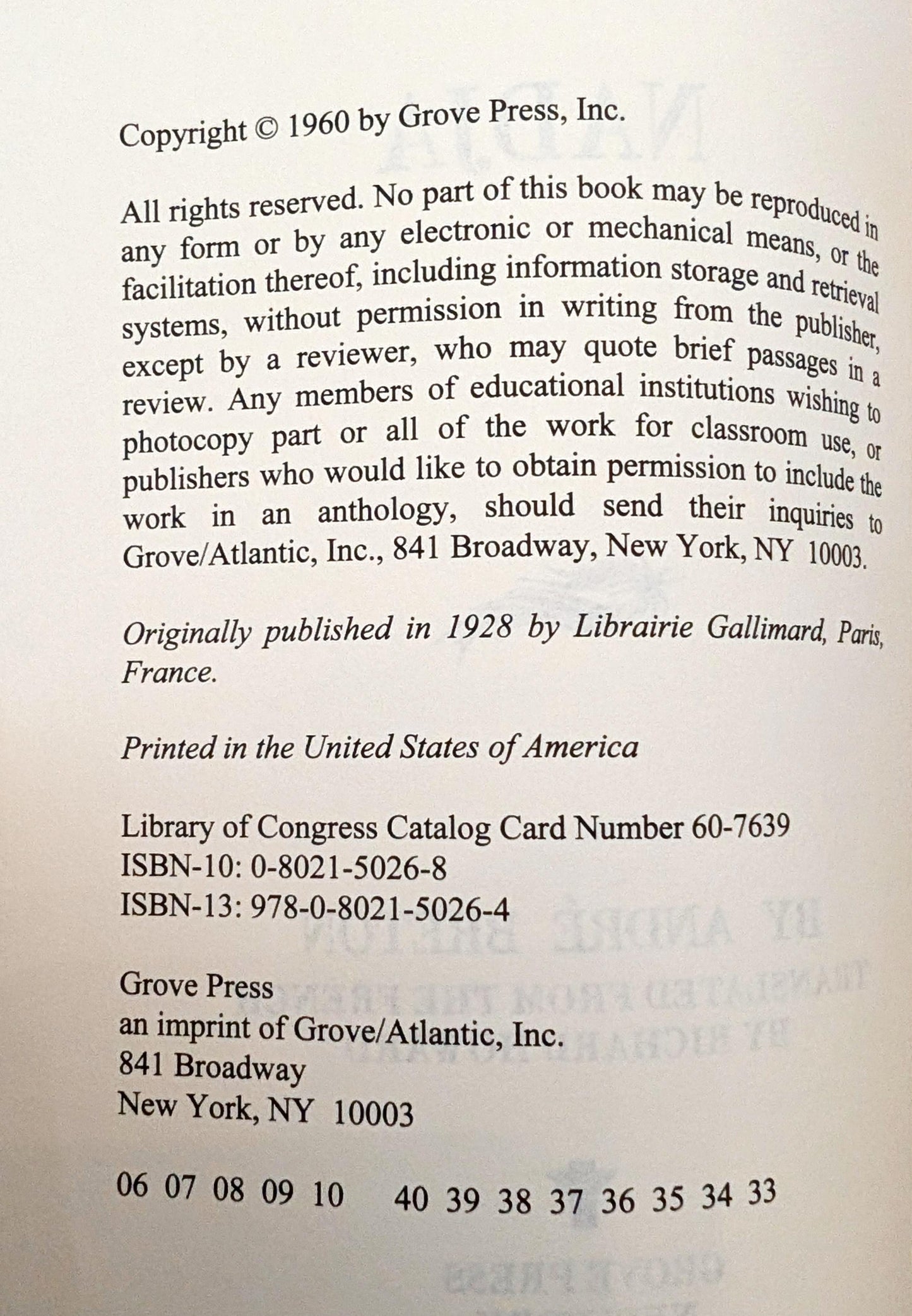 Nadja by André Breton
