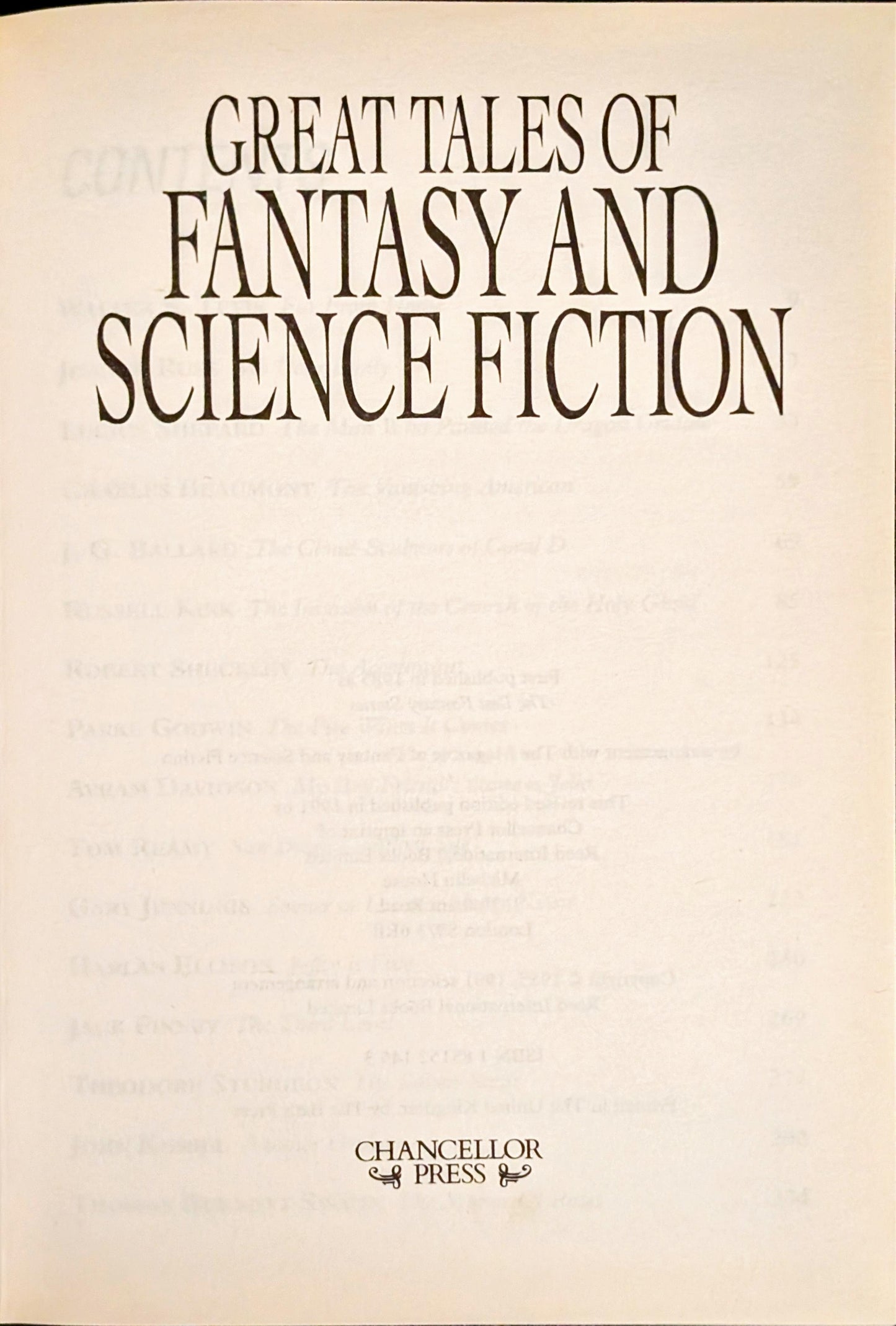 Great Tales of Fantasy and Science Fiction