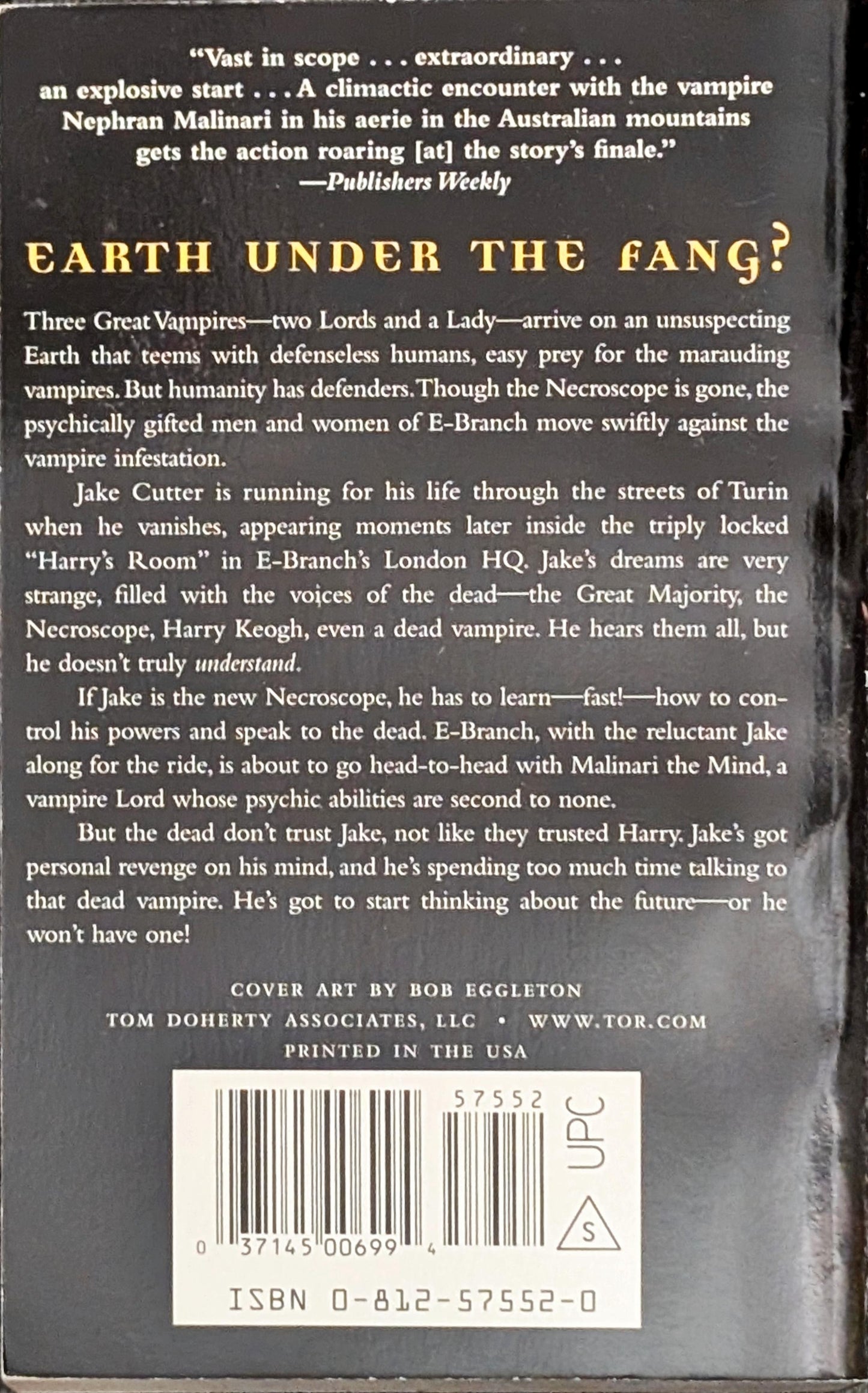 Necroscope: Invaders by Brian Lumley (Signed)