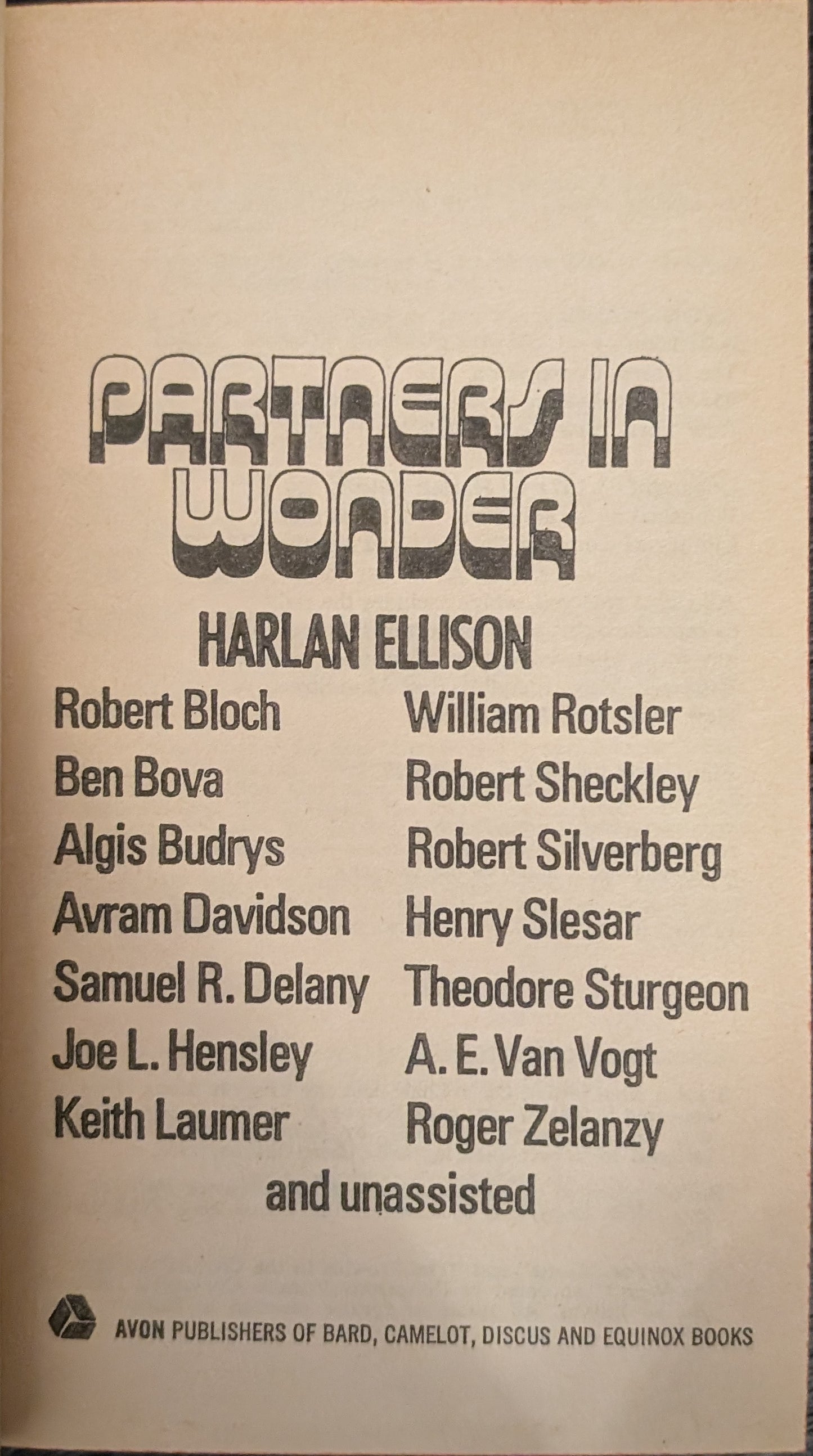 Partners in Wonder edited by Harlan Ellison and Other Wild Talents