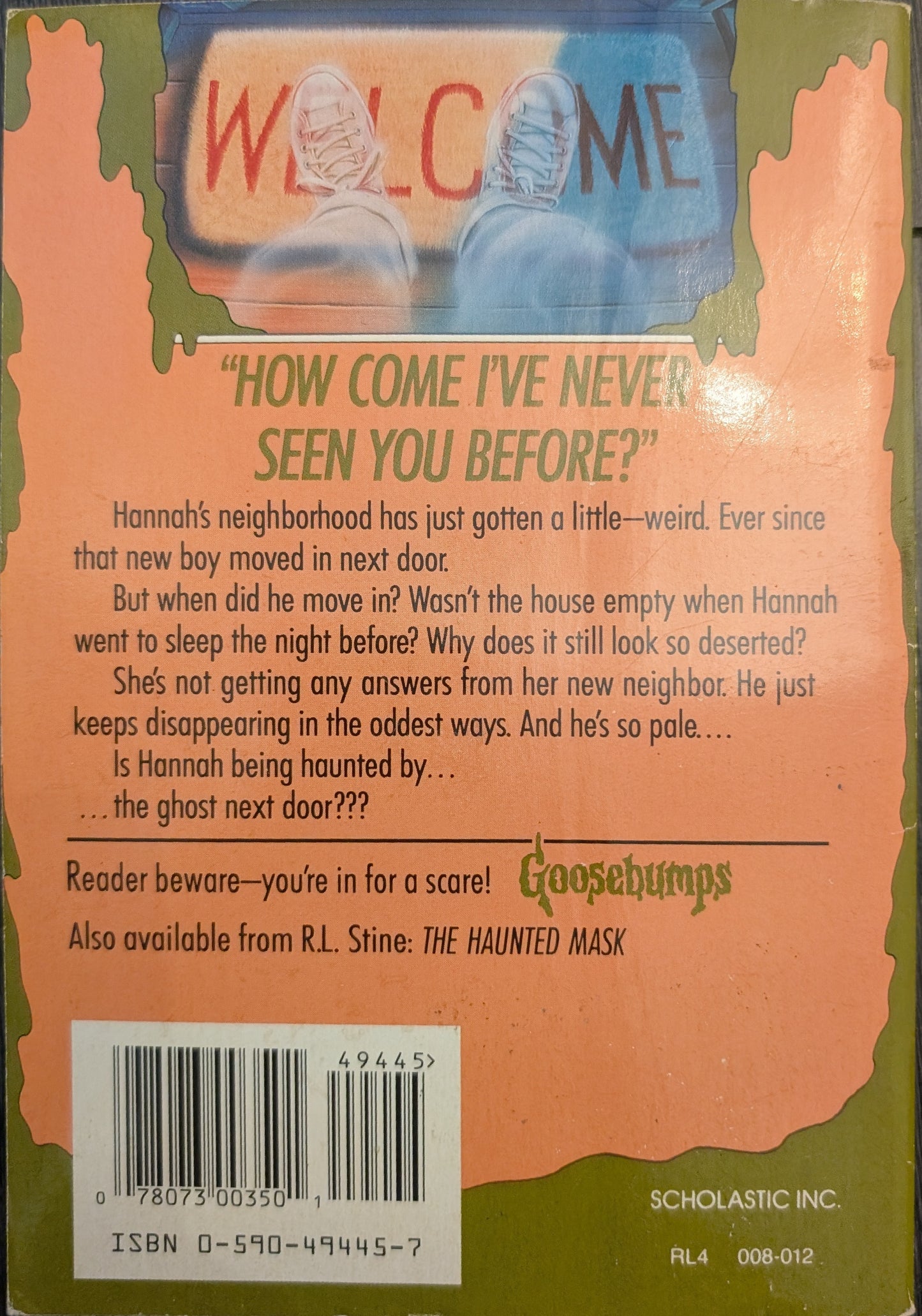 The Ghost Next Door (Goosebumps #10) by R.L Stine