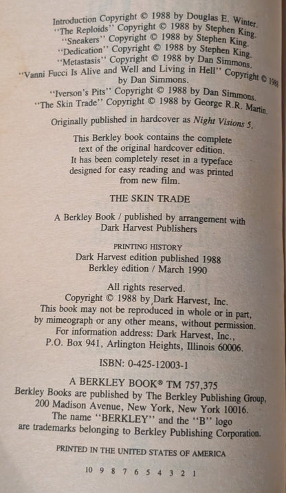 The Skin Trade introduced by Douglas E. Winter